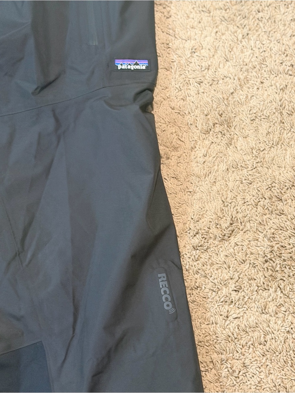 Patagonia Men's XXL H2No Snowboard Pants RECCO Waterproof Insulated Black NWOT - Picture 7 of 9